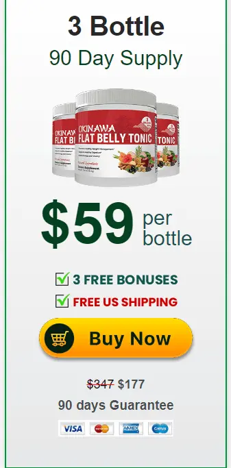 Okinawa Flat Belly Tonic 3 Bottles